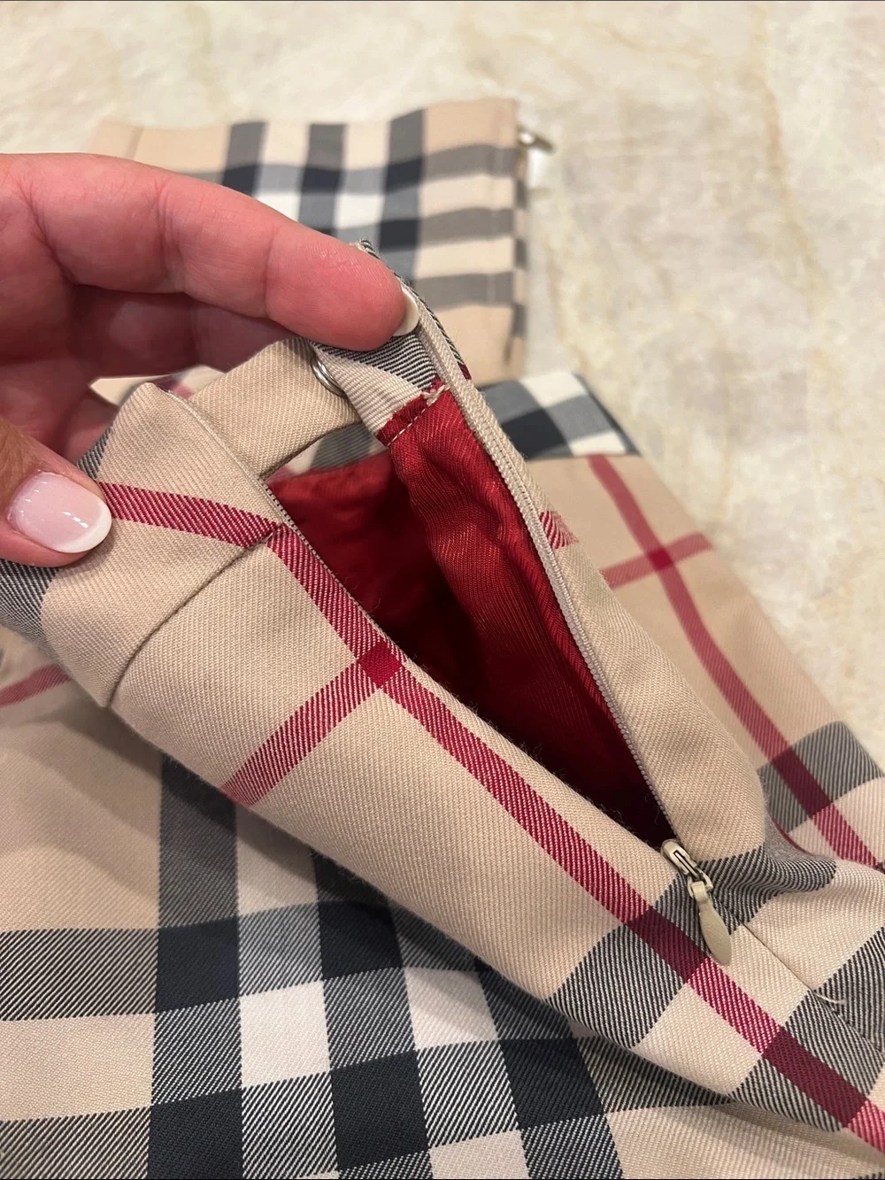 Burberry Signature Check Lined Pant - Size 12Y